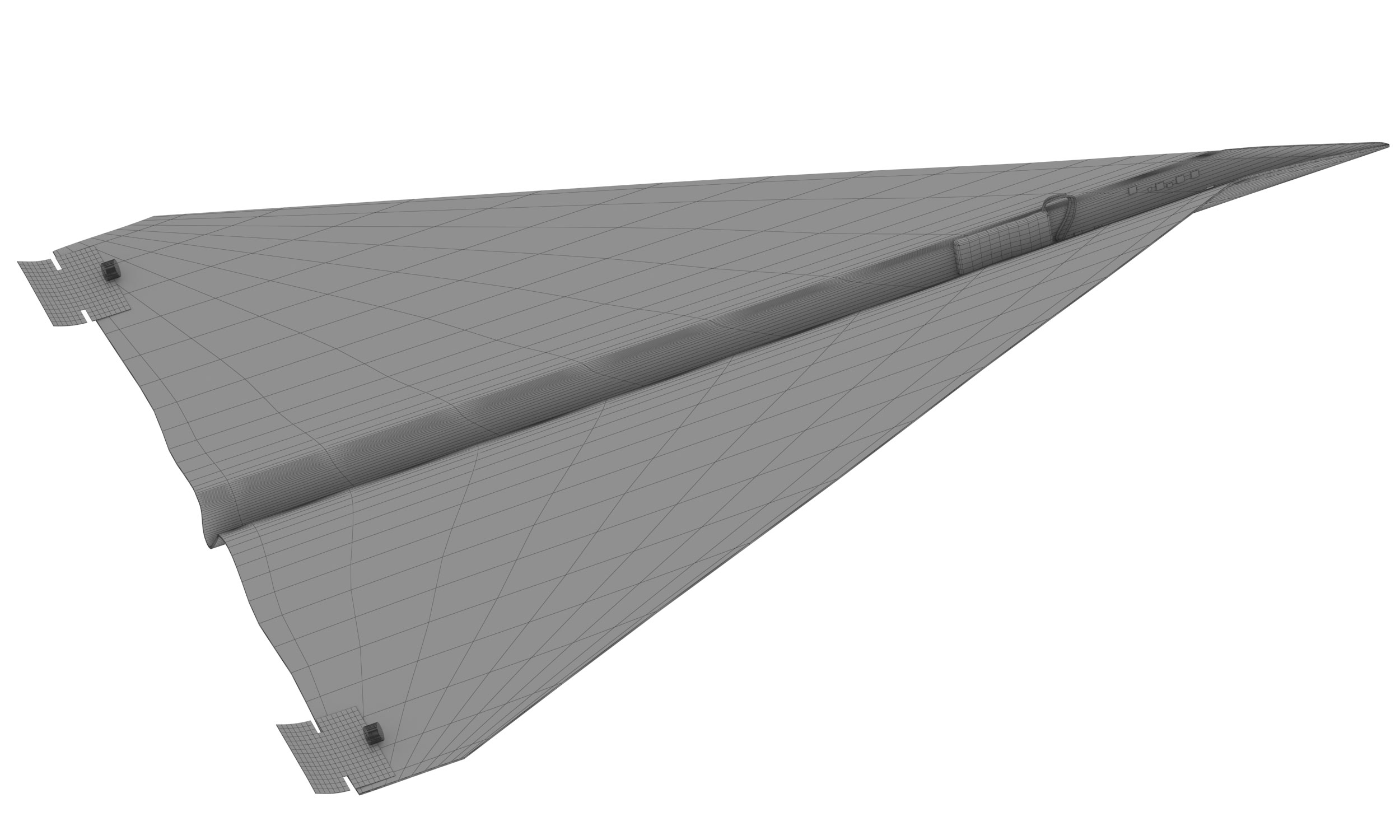 drone polyplane wireframe